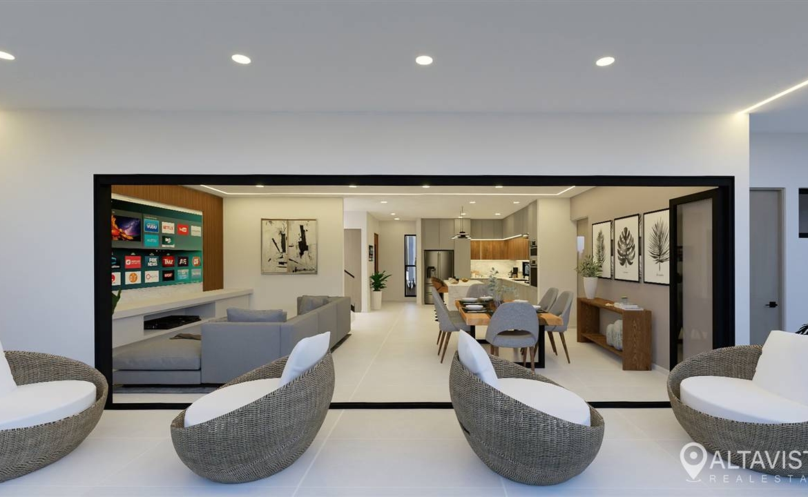 Vista de la terraza interna In Novo Lindora